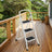 3 Step Ladder - Heavy Duty Steel - Folding and Portable