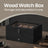 Wood Watch Box - Solid Wood - Rustic Walnut - 2-Tier Design with Glass Lid and 8 Slots