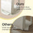 Lockable Jewellery Cabinet - Wood - White and Black - 360° Rotating with Full-Length Mirror and Storage Shelves