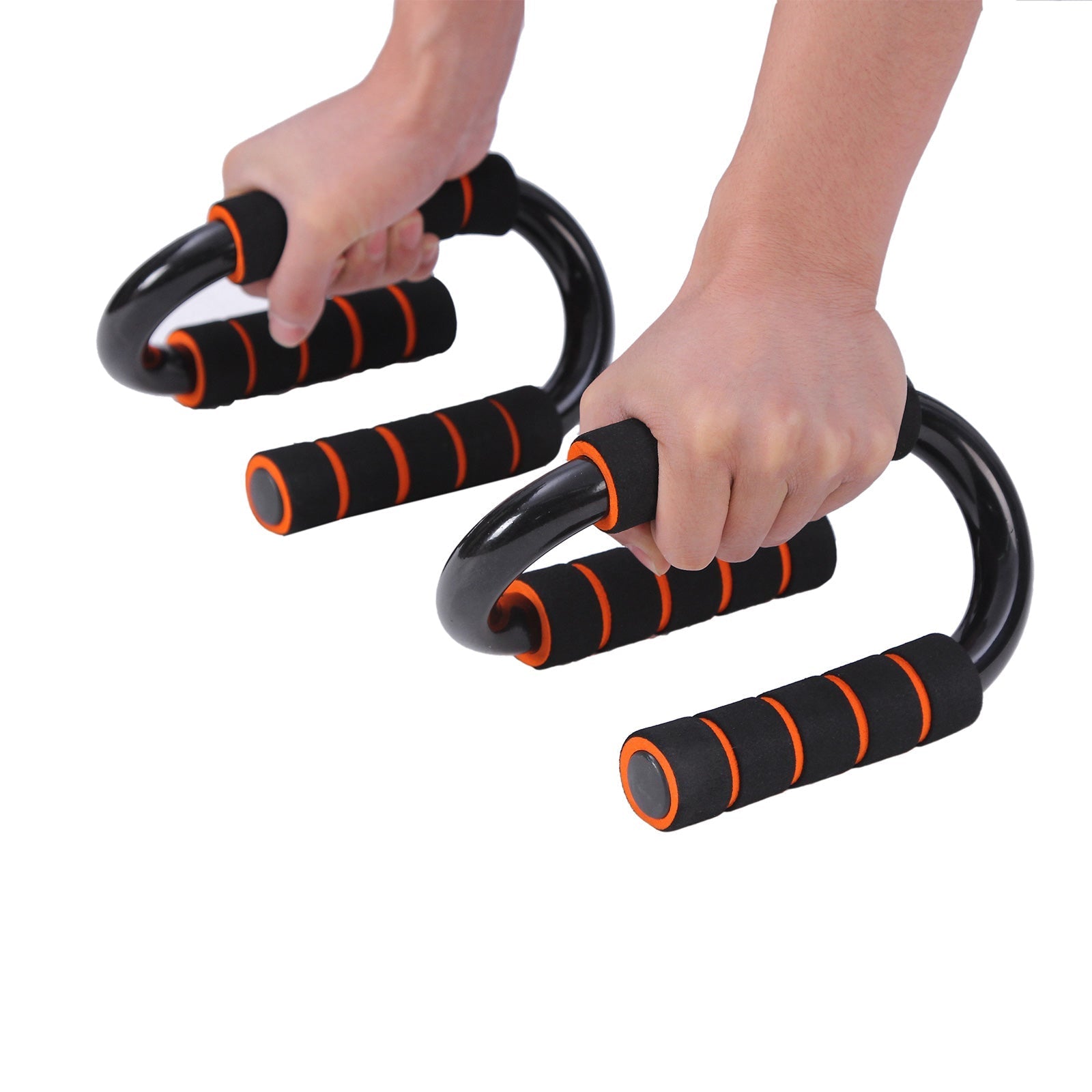 Pushup Stands - Foam - Black - Non-Slip Grip Handles