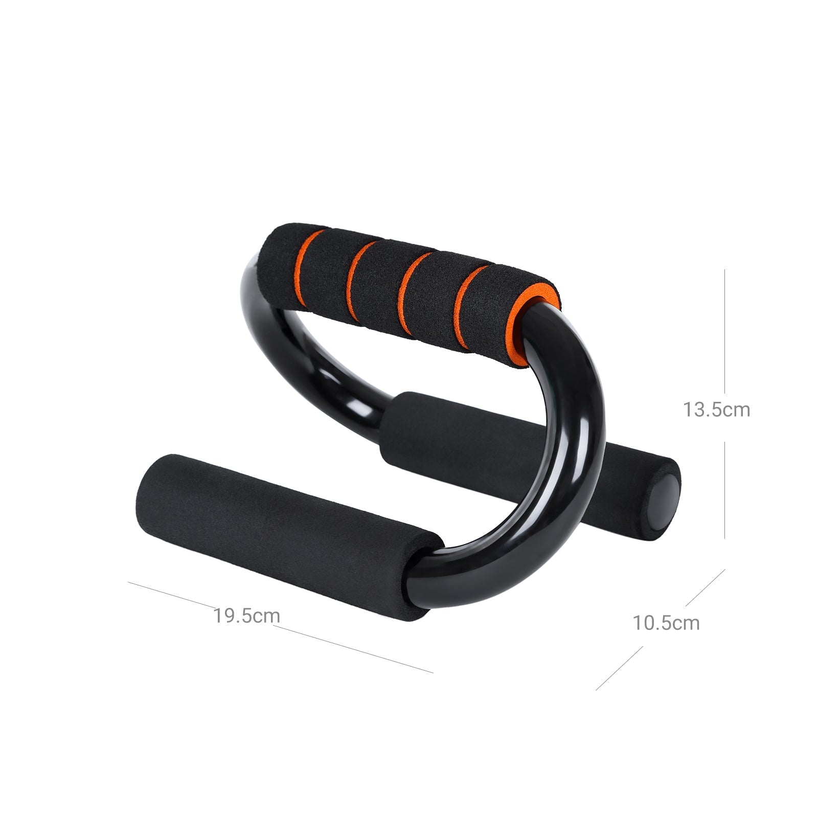 Pushup Stands - Foam - Black - Non-Slip Grip Handles