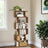 6-Tier Bookshelf - Wood - White - Freestanding Room Divider