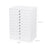 Jewellery Box - Faux Leather - White - Extra Large 10-Layer Storage with Drawer