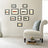 Picture Frame Set - Rigid Plastic - Black - 10 Pieces in Various Sizes