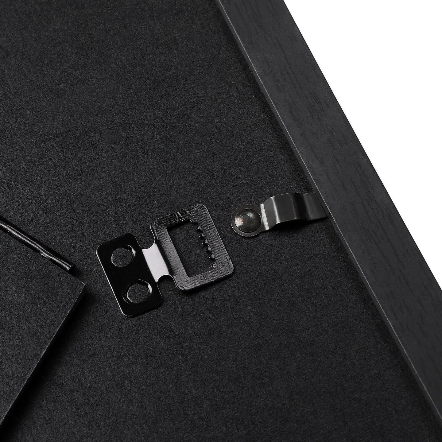 Picture Frame Set - Rigid Plastic - Black - 10 Pieces in Various Sizes
