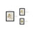 Picture Frame Set - Rigid Plastic - Black - 10 Pieces in Various Sizes