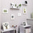 Picture Frame Set - Rigid Plastic - Black - 10 Pieces in Various Sizes