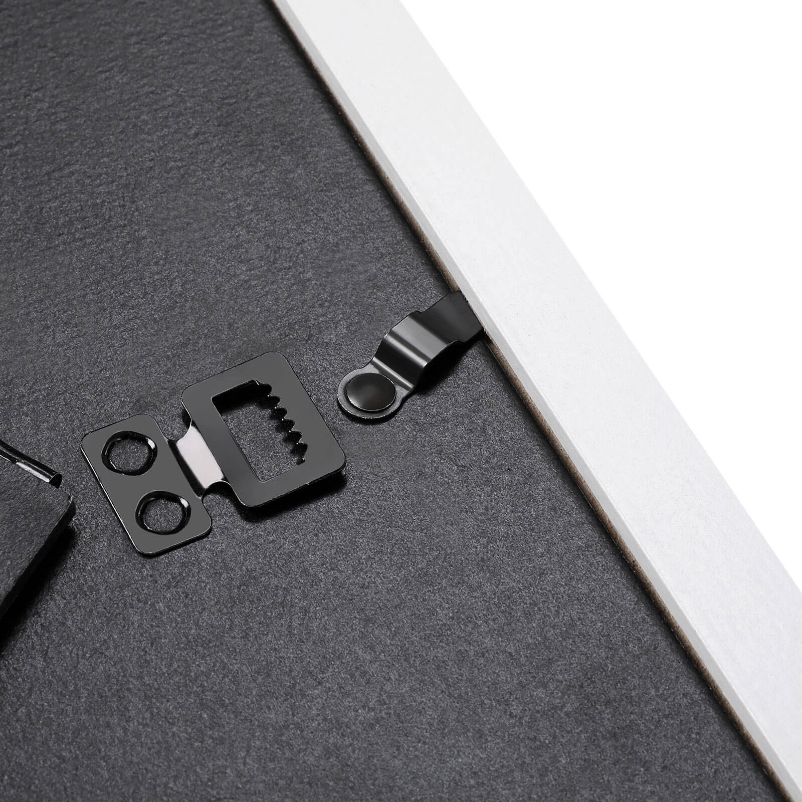Picture Frame Set - Rigid Plastic - Black - 10 Pieces in Various Sizes