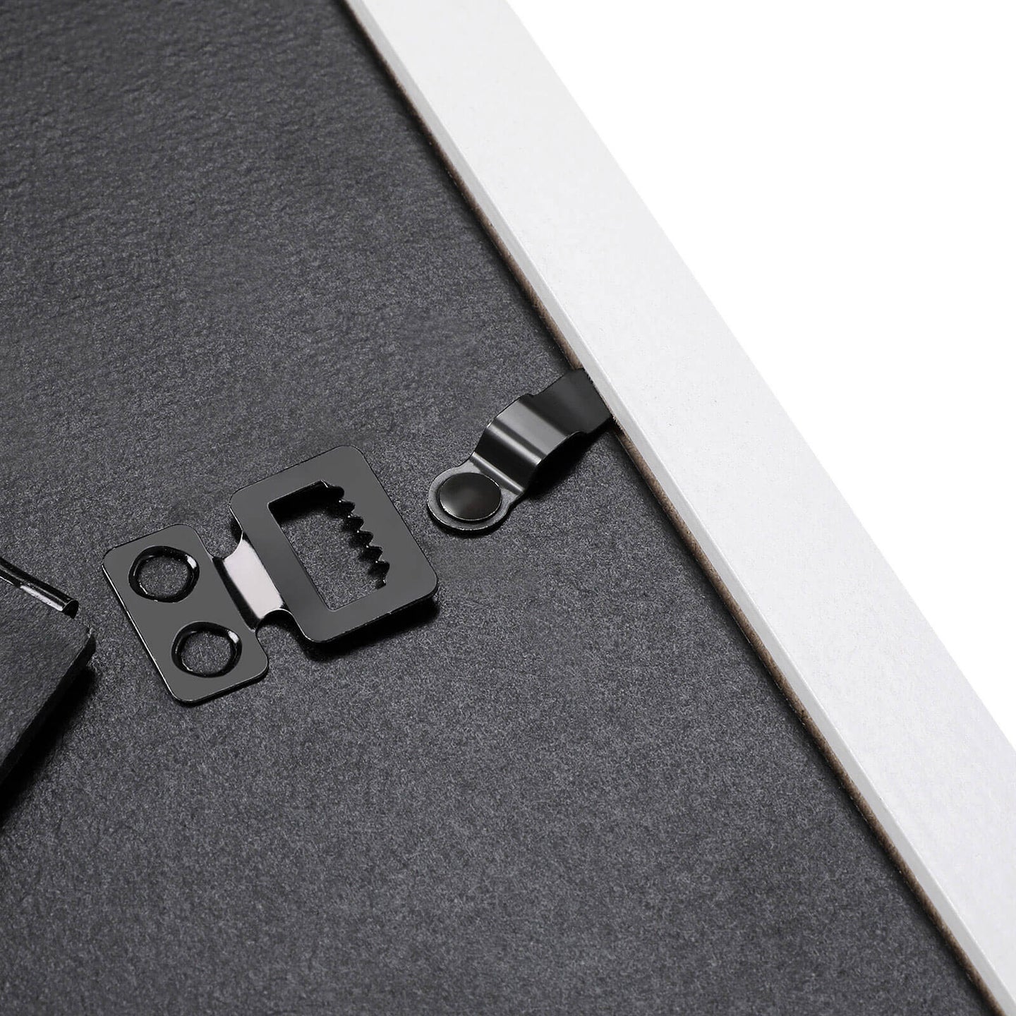 Picture Frame Set - Rigid Plastic - Black - 10 Pieces in Various Sizes