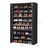 10-Tier Shoe Rack - Steel - Black - Free Standing Storage Organizer for Up to 54 Pairs