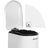 Small Trash Can - Steel - White - Pedal with Removable Inner Bucket and Slow Close