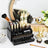 Cosmetic Makeup Storage Organiser - Plastic - Black - 4 Drawers with 11 Compartments