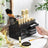 Cosmetic Makeup Storage Organiser - Plastic - Black - 4 Drawers with 11 Compartments