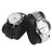 Large Watch Box - PU - Black - 12 Compartments with Glass Lid and Velvet Lining