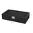 Large Watch Box - PU - Black - 12 Compartments with Glass Lid and Velvet Lining