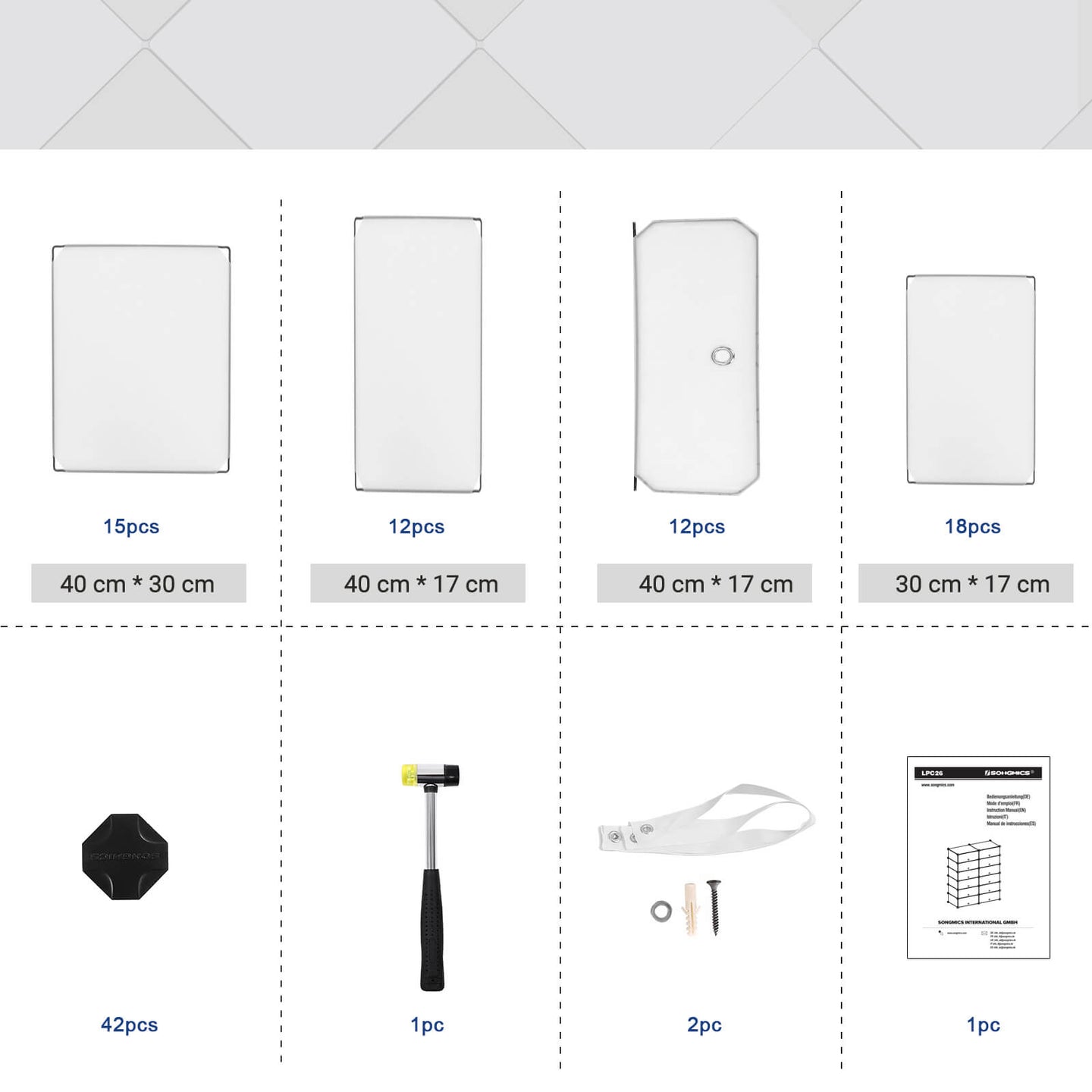 Interlocking Storage Unit - Wood - White - 12 Cube Design for Versatile Organization
