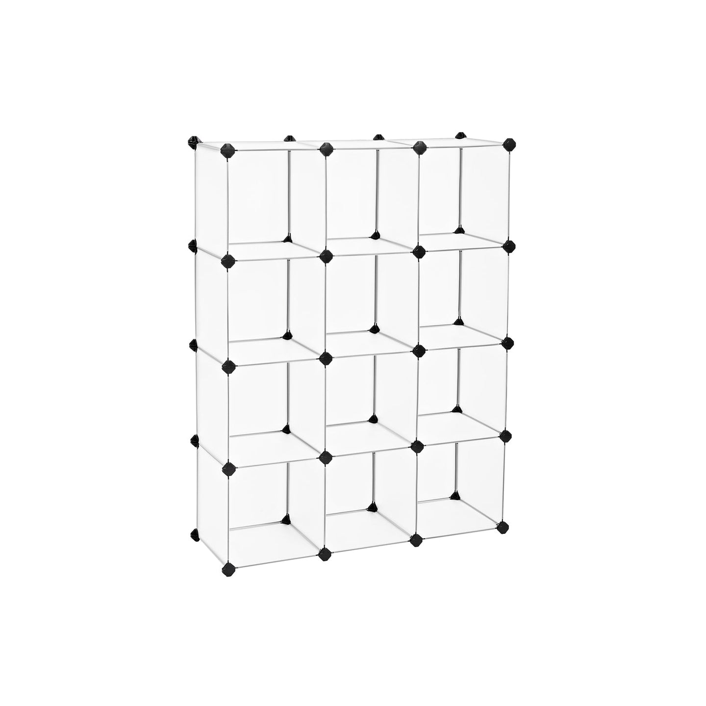 Bookcase - Interlocking Plastic - White