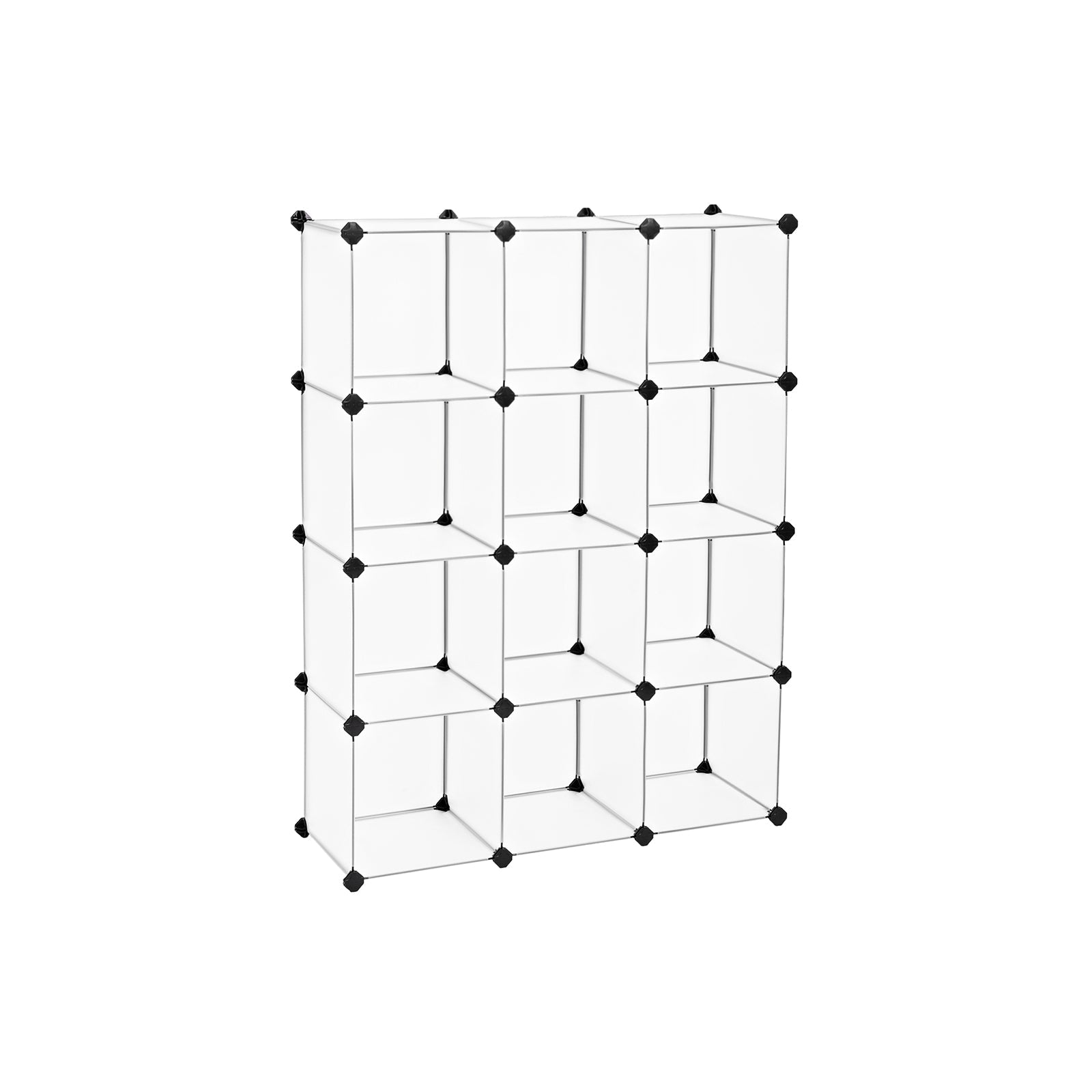 Bookcase - Interlocking Plastic - White