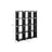 12-Cube Open Organizer - Wood - Black - Children's Room