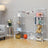 Storage Cube Unit - Metal Wire Mesh - Black - Interlocking Design with Large Capacity
