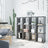 12-Cube Storage Shelf - MDF - Black - Versatile Closet Organizer with Bonus Rubber Mallet