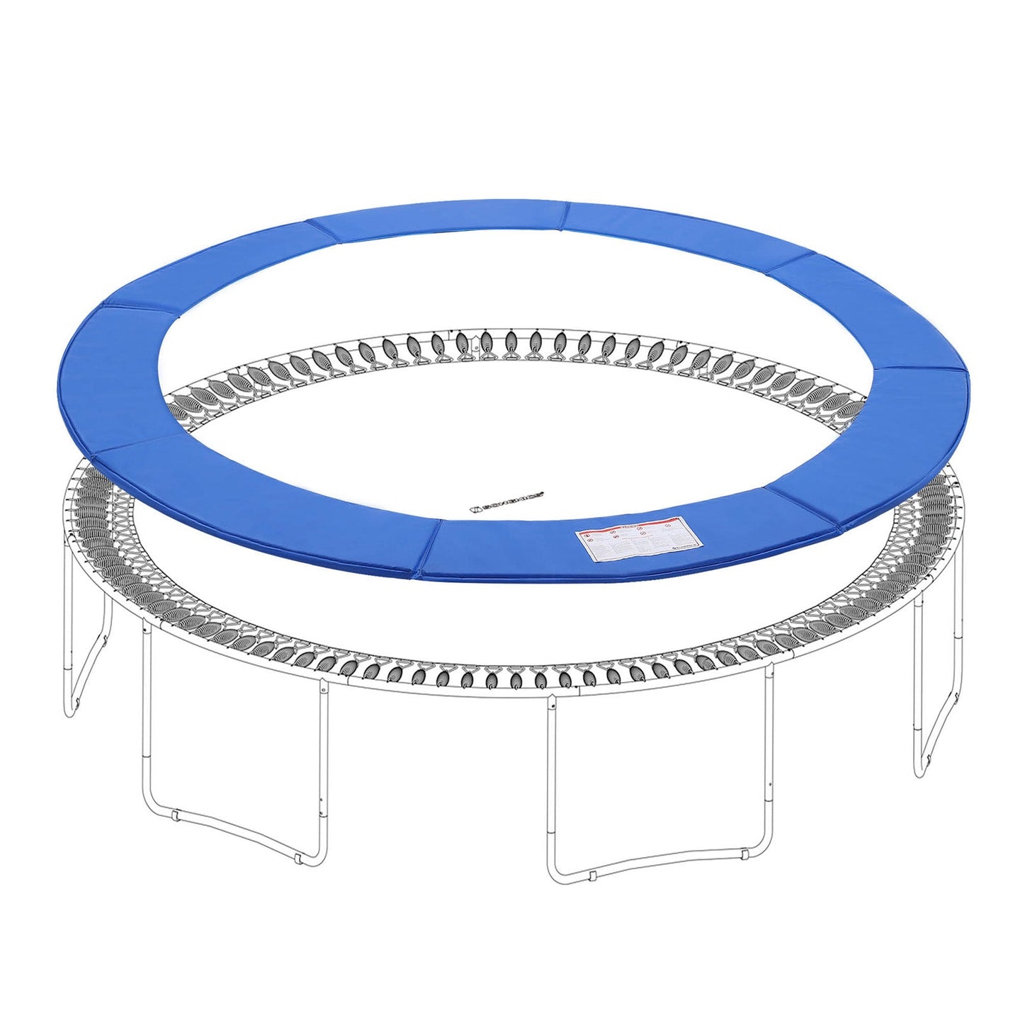 Trampoline Safety Pad - 12 FT Standard Size - Green - UV-Resistant
