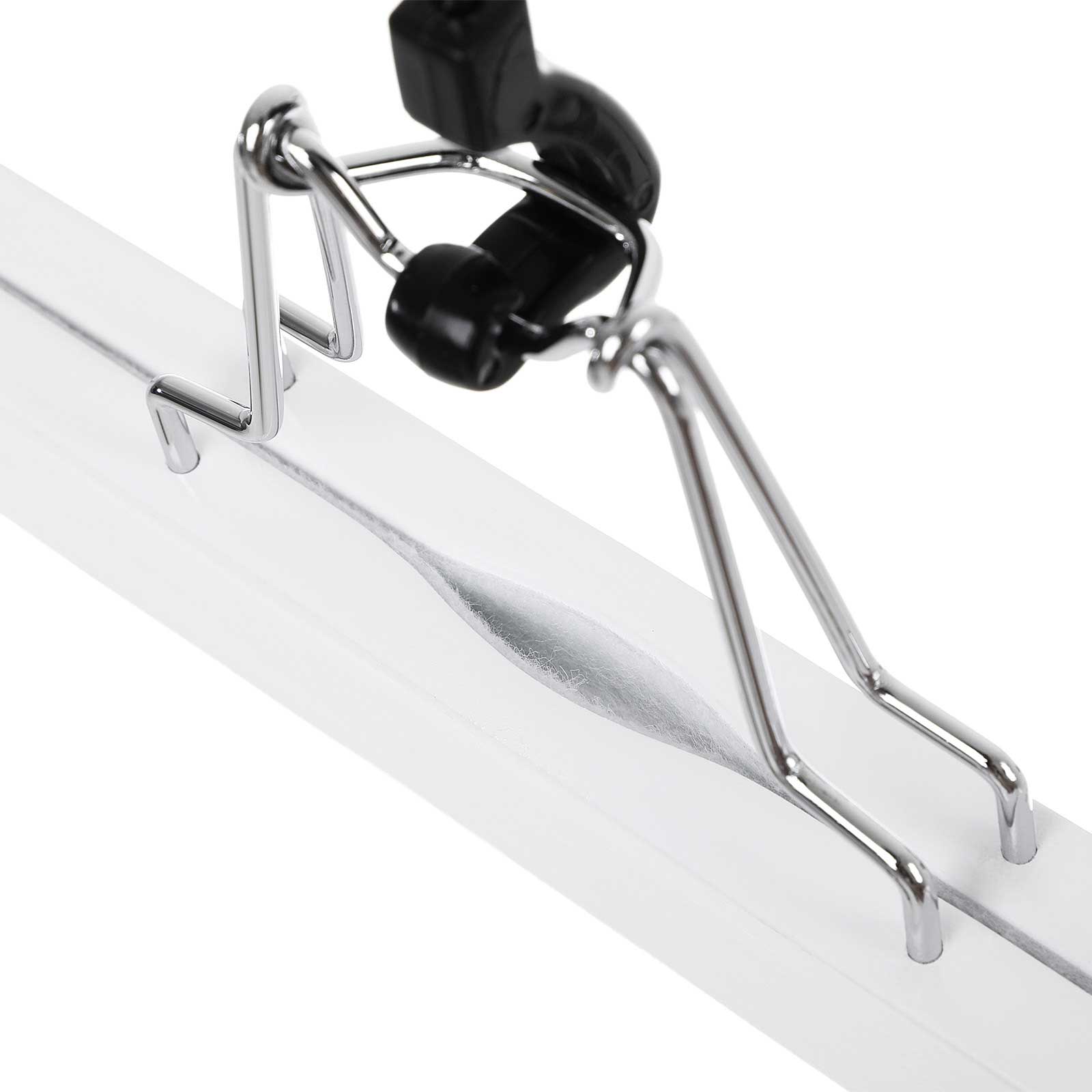 Wood Skirt Hangers - Wood - Dark Walnut - Non-Slip with Full-Width Clamp and Lock