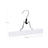 Wood Skirt Hangers - Wood - Dark Walnut - Non-Slip with Full-Width Clamp and Lock