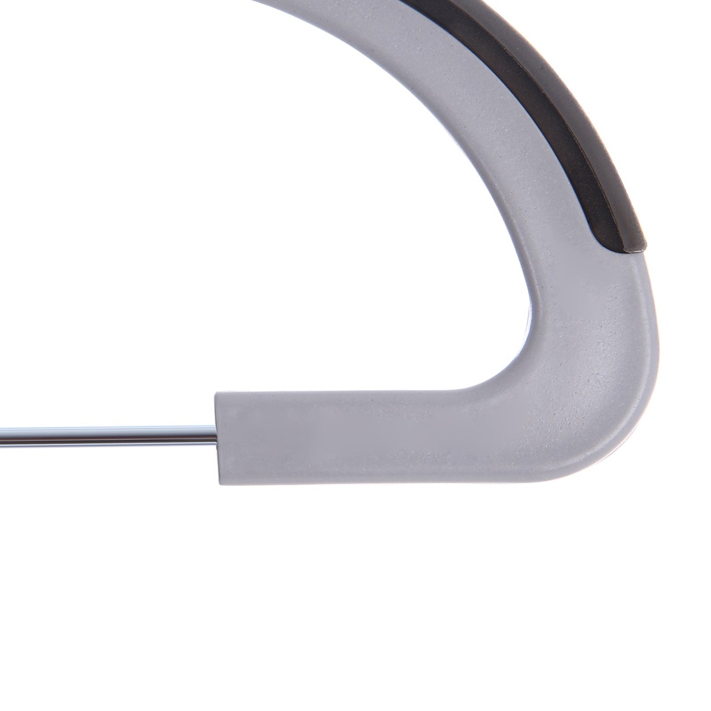 Trousers Hangers - Premium Quality Plastic - Grey - Non-slip Clips