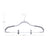 Trousers Hangers - Premium Quality Plastic - Grey - Non-slip Clips