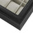 Watch Case - Faux Leather - Black - 12-Slot with Glass Lid and Velvet Lining