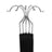 Velvet Trouser Hangers - Velvet - Grey - Non-Slip with Bar and Clips