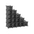 Cubes Storage Organiser - Plastic - Translucent White - Interlocking Modular Design