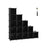 Modular Storage Unit - Plastic - Translucent White - 16 Cube Organizer for Shoes and Clothes