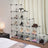 Shoe Rack - Plastic - Translucent White - Modular Interlocking 16-Cube Storage Unit