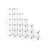 Shoe Rack - Plastic - Translucent White - Modular Interlocking 16-Cube Storage Unit