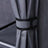 Wardrobe - Canvas - Grey - Clothes Hanging Rail with Storage Shelves