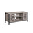 TV Console Unit - Wood - Rustic Brown - Louvered Doors