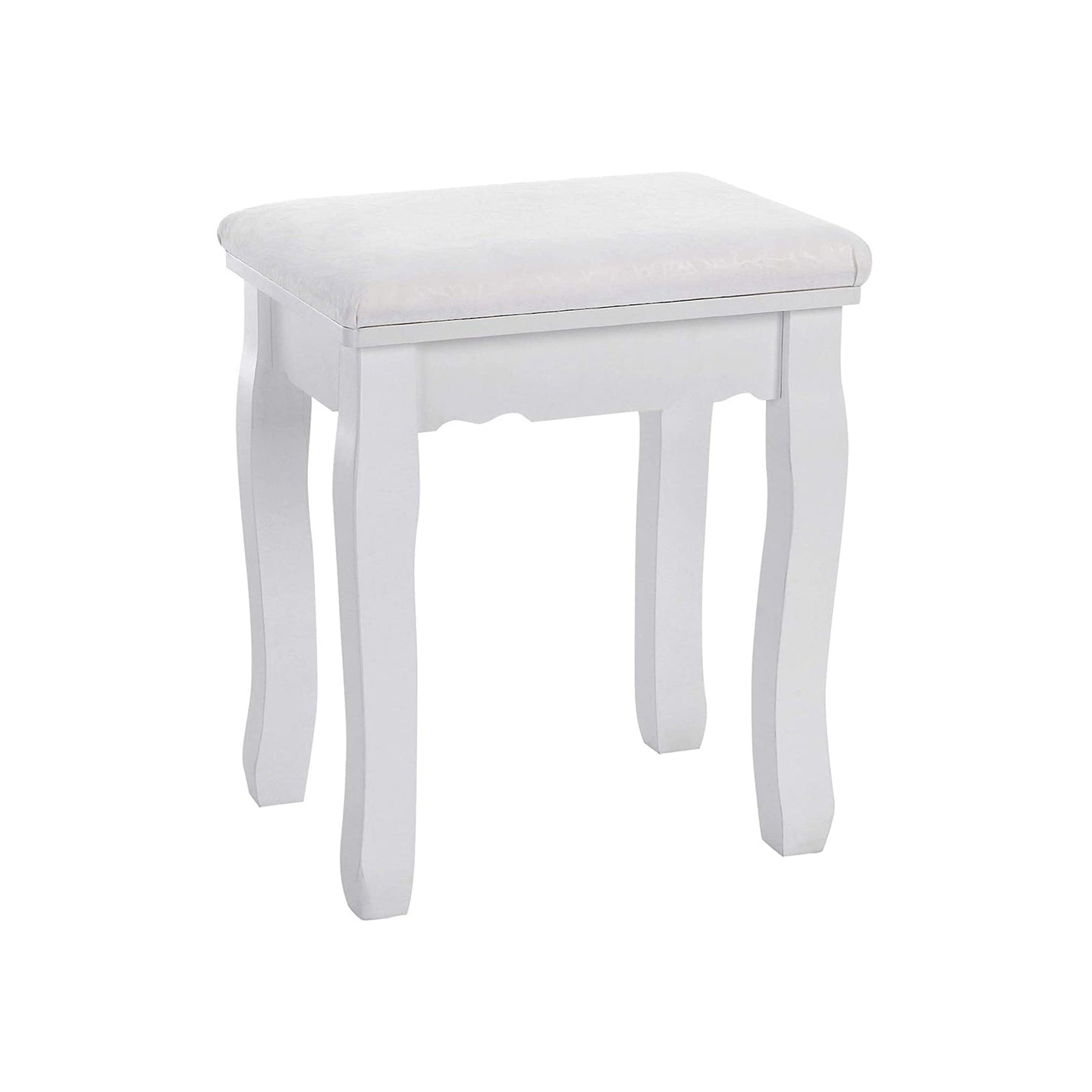 Dressing Stool - White - Rubberwood