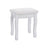 Dressing Stool - White - Rubberwood