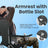 Set of 2 Heavy-Duty Folding Camping Chairs - Metal - Black - with Cup Holder