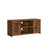 TV Cabinet - Engineered Wood - Rustic Brown - Adjustable Shelves with Cable Management