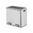 Double Recycling Bin - Plastic - White - 2 Compartments with Soft-Close Lids and Pedals