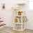 Cat Tree - Smoky Grey - Plush and Sisal