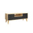 TV Stand - Solid Wood - Natural Wood and Grey