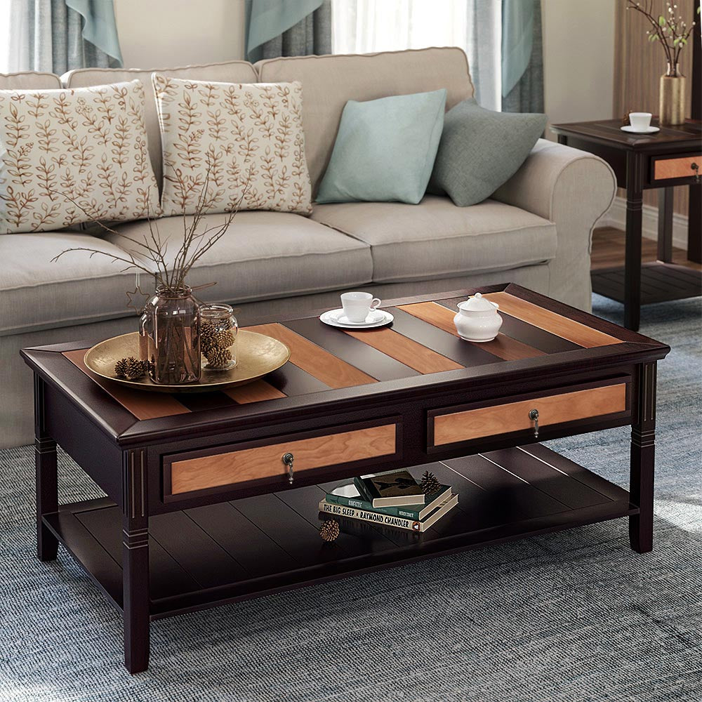 Coffee Table - Solid Wood - Rustic