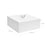 Jewellery Box - Wood - White - 2-Layer Organiser with Removable Tray