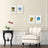 Picture Frame Set - A4 and 5x7 Inch Sizes - Glass Front - White