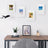 Picture Frame Set - A4 and 5x7 Inch Sizes - Glass Front - White