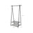 2-Tier Coat Rack - Metal - Black - Entryway Organizer with Shoe and Hat Storage